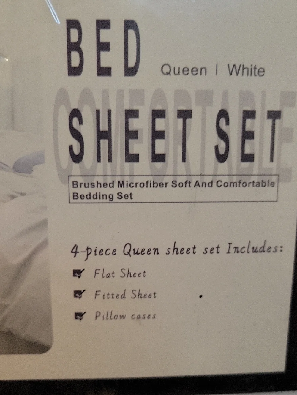 NWT White Queen Bed Sheet Set